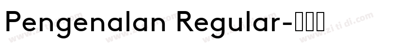 Pengenalan Regular字体转换